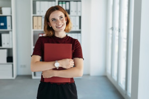 An employee who is happy with their job